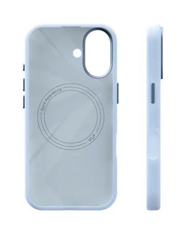 Чехол защитный VLP Aster Pro Case с MagSafe для iPhone 17, голубой