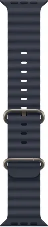 Apple Watch Series Ultra 2 49mm Natural Titanium Case with Navy Ocean Band One Size