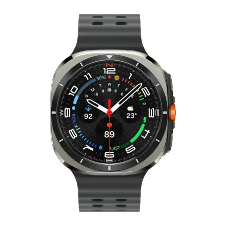 Умные часы Samsung Galaxy Watch Ultra 47мм, ремешок Marine (Titanium Silver, 2025)