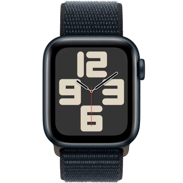 Apple Watch Series SE 2023 44mm Midnight Aluminum Case with Midnight Sport Loop